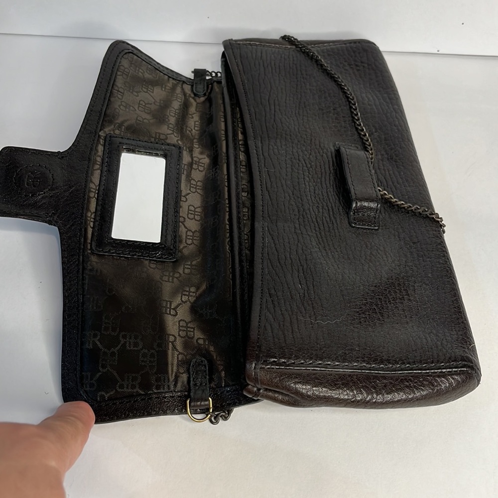 Banana Republic Leather Leopard Clutch Bag - Picture 5 of 6